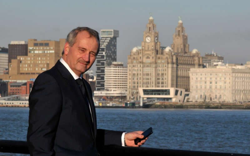 Tom Cullen Managing Director of Digitel Group by the Mersey